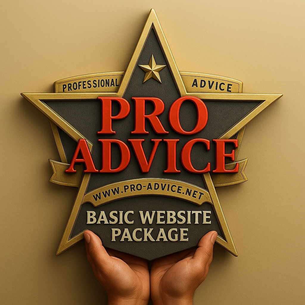 Basic Website Package with Hosting, Domain, and Professional Design