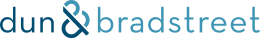 Dun & Bradstreet blue wordmark logo with stylized ampersand